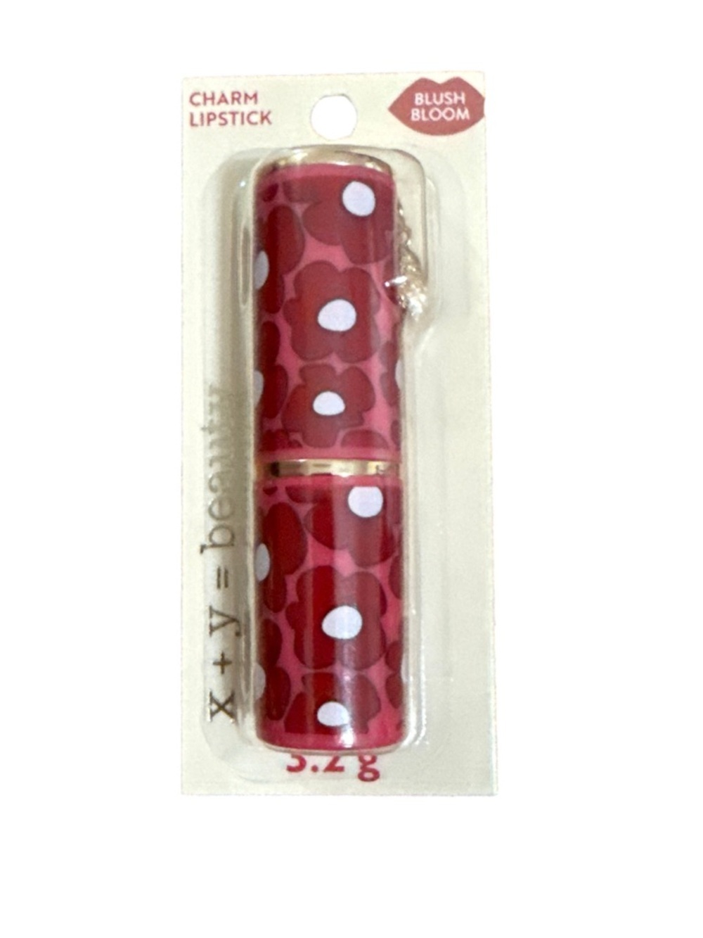 Blush Bloom Charm Lipstick - Pink Polka Dot Case
